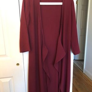 American Apparel burgundy wrap dress